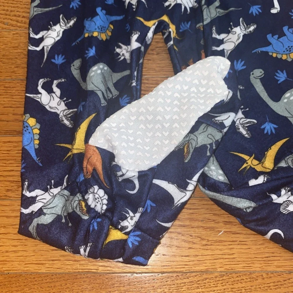 Mon Petit Boys Dinosaur Pajamas Footed 1 Piece‎ Size 3T